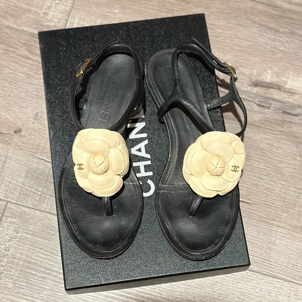 Chanel Camelia sandals